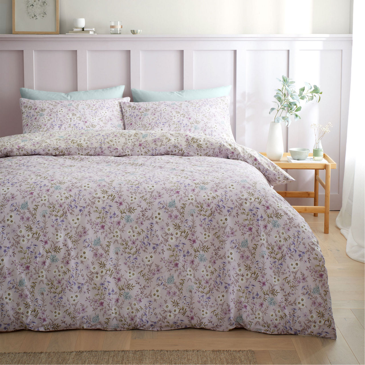 Ditsy Floral Duvet Set Lilac Ditsy Floral Duvet Set Lilac