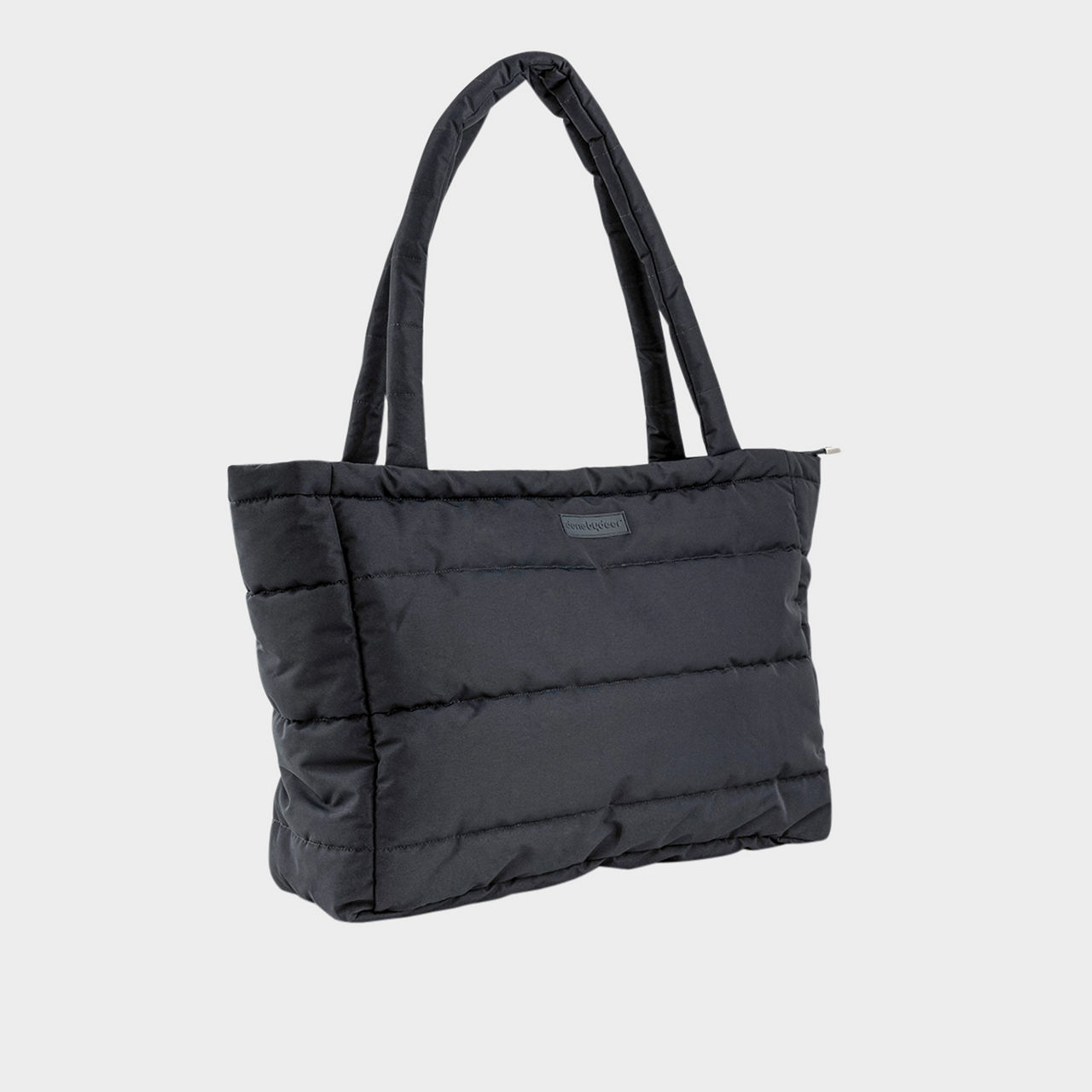 Quilted Tote Changing Bag Black