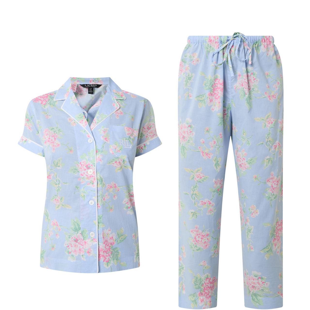 Floral Cropped Pyjama Set