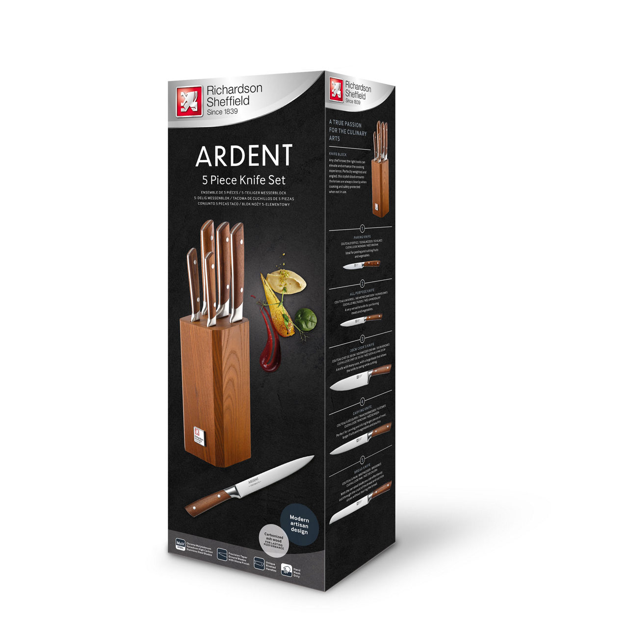 Sheffield Ardent 5-Piece Knife Block Sheffield Ardent 5-Piece Knife Block