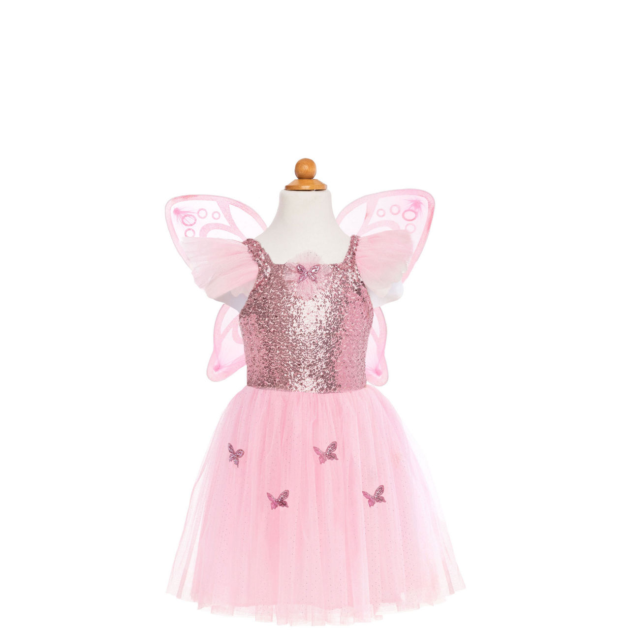 Sequins Butterfly Two-Piece Dress & Wings Set 5-6 Years