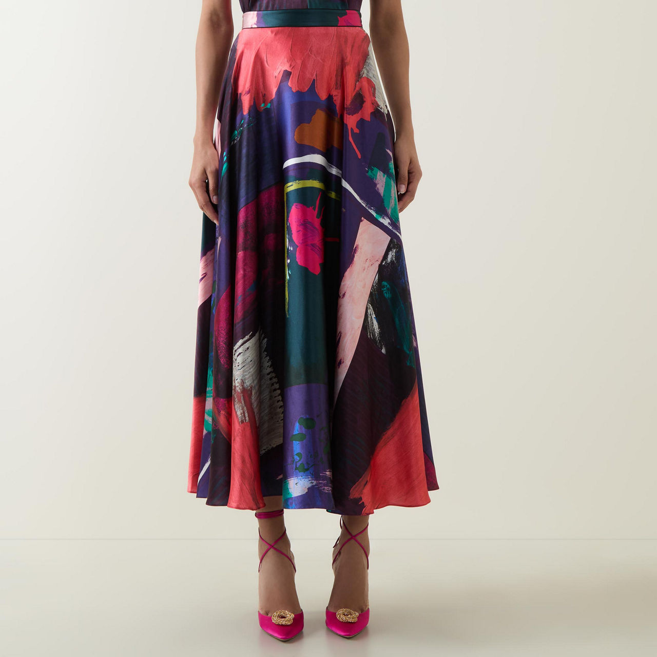Ameera Printed Silk Skirt Ameera Printed Silk Skirt