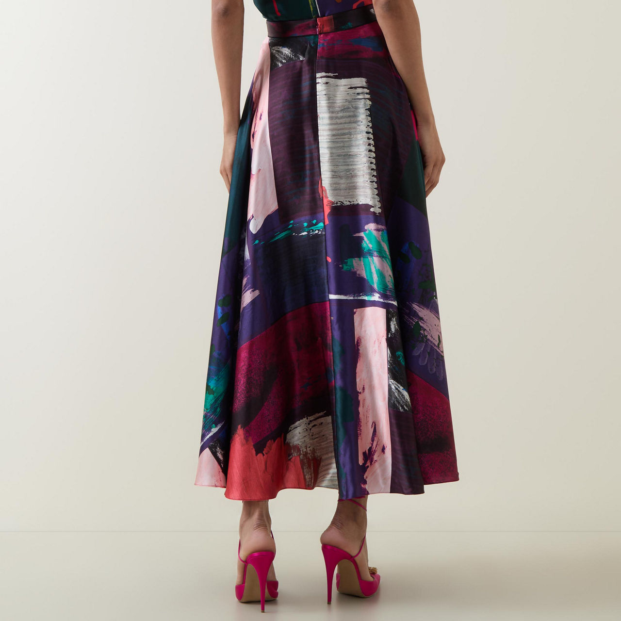 Ameera Printed Silk Skirt Ameera Printed Silk Skirt