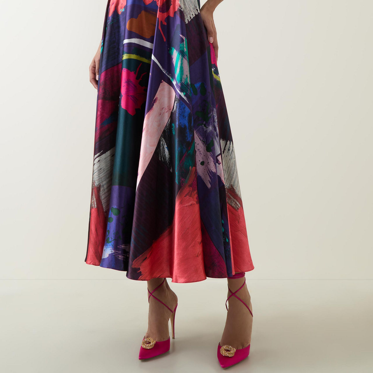 Ameera Printed Silk Skirt Ameera Printed Silk Skirt