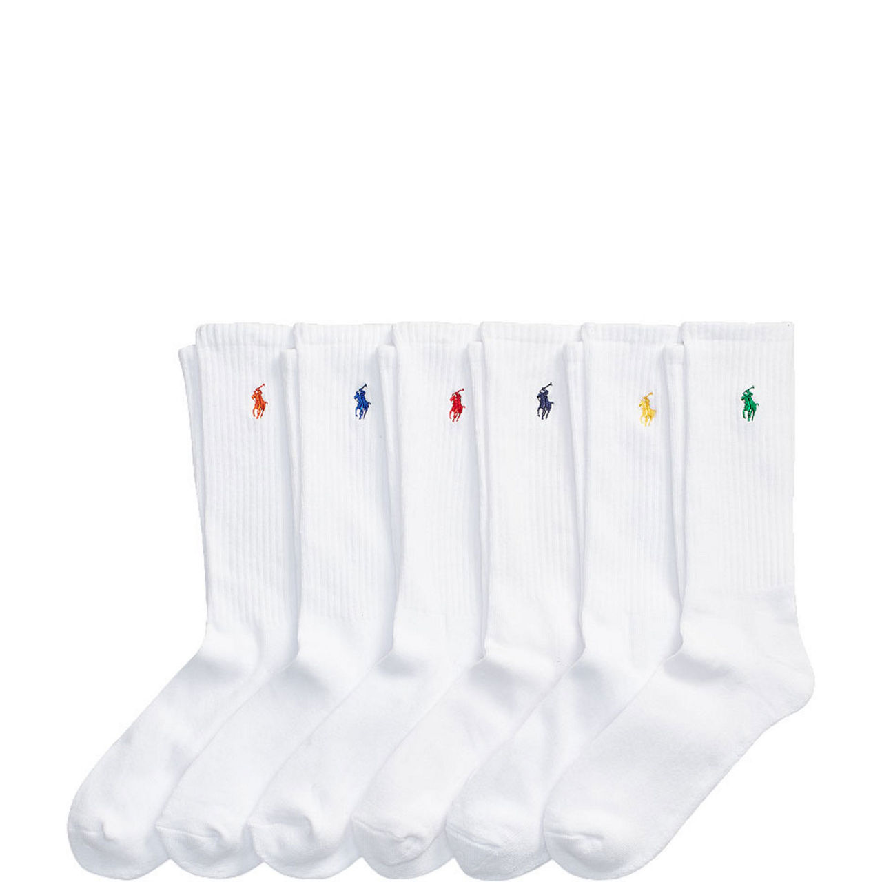 Polo Player Logo Crew Sock Six-Pack