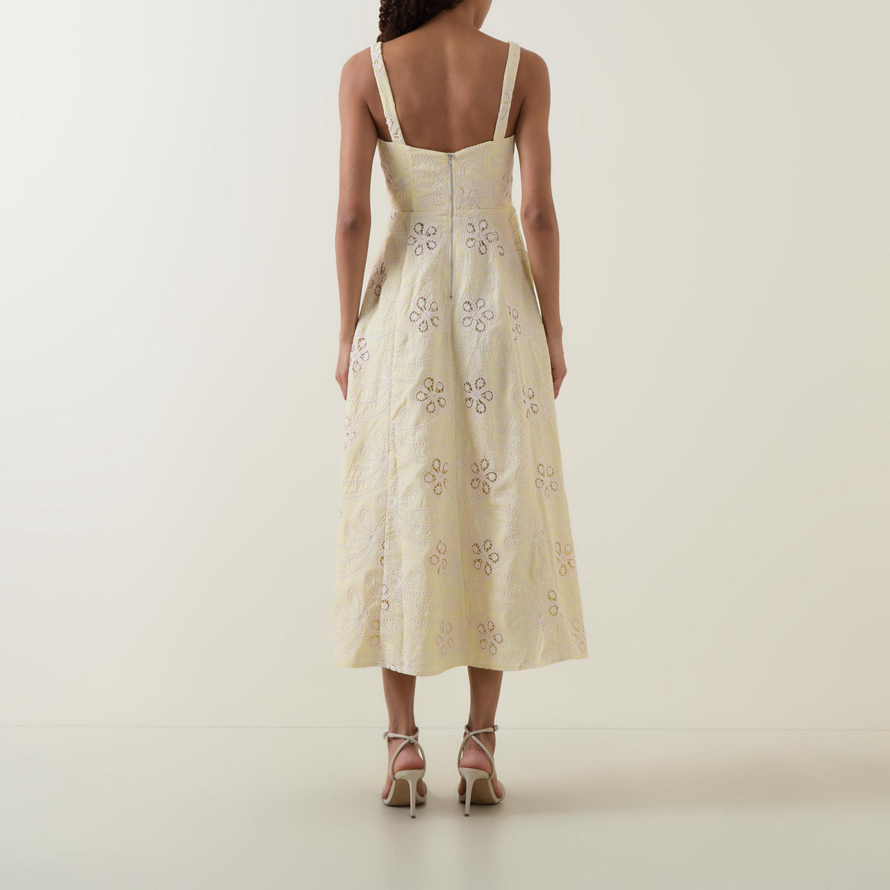 Lilah Floral Embroidered Flared Dress Lilah Floral Embroidered Flared Dress