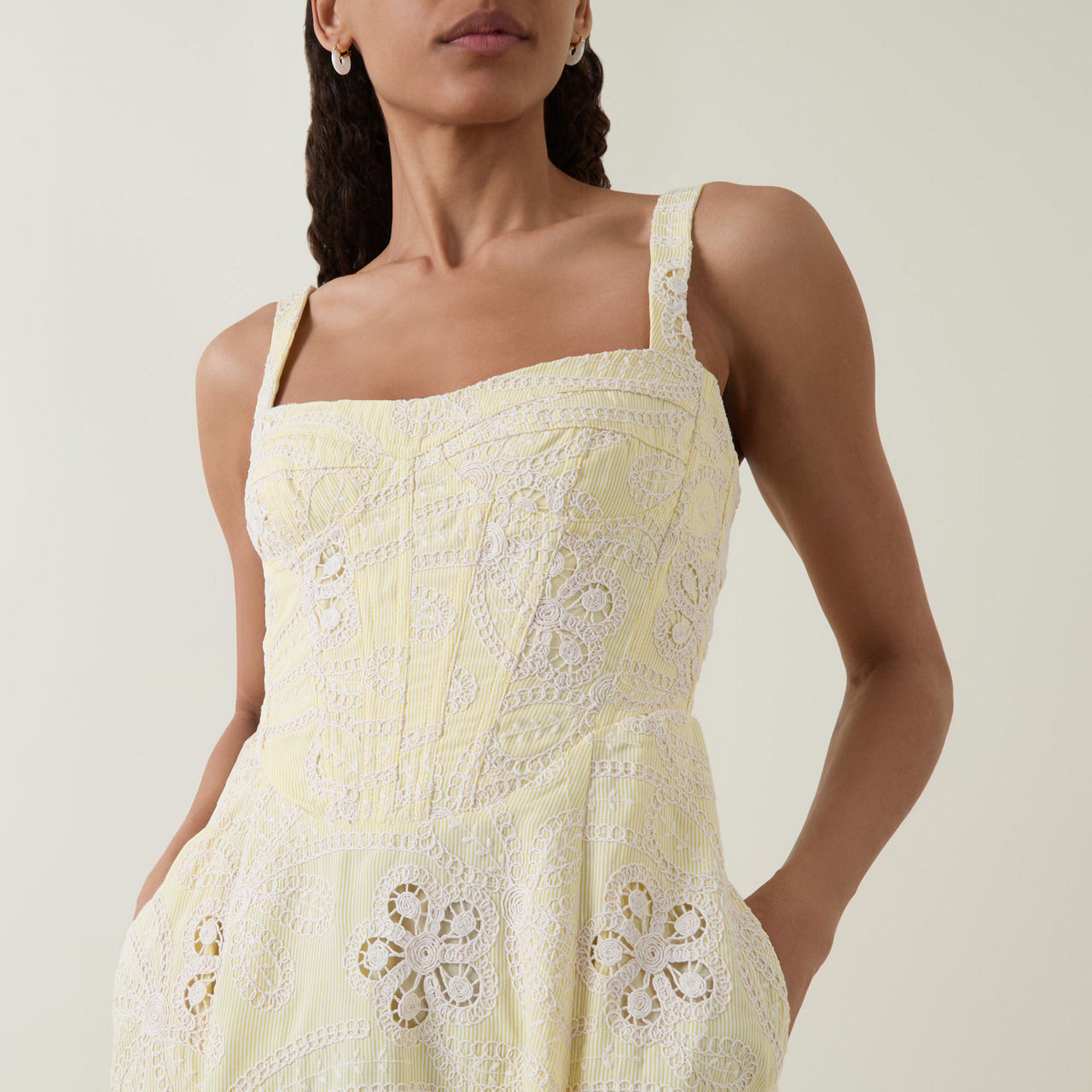 Lilah Floral Embroidered Flared Dress Lilah Floral Embroidered Flared Dress