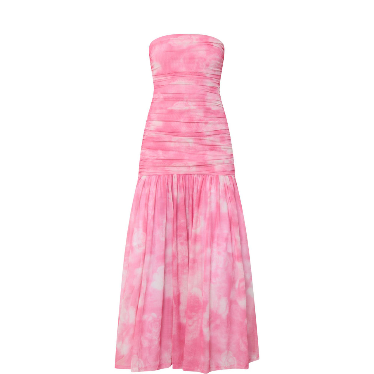 Solana Ruched Flared Dress