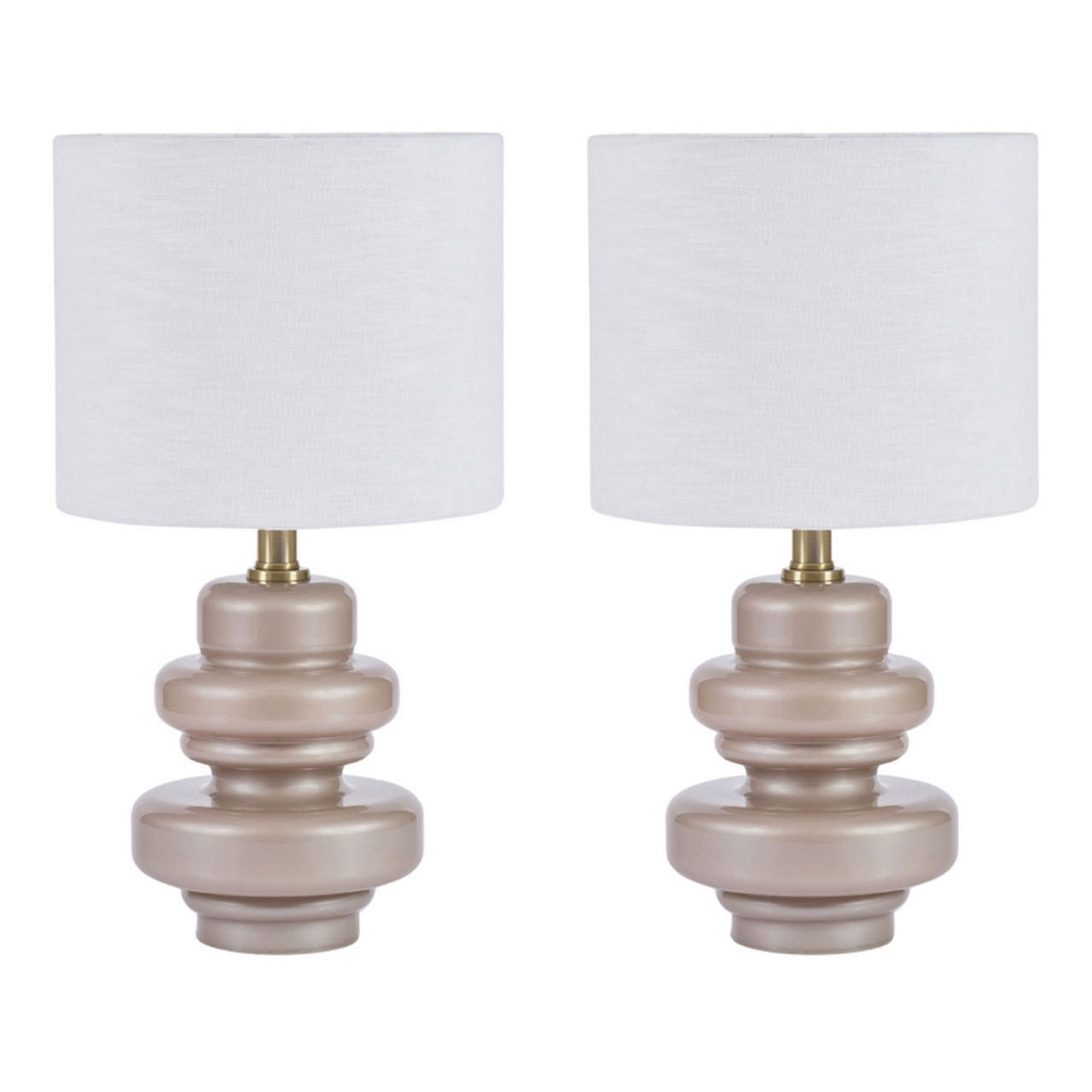 Safio Mocha Table Lamp, Set of Two Safio Mocha Table Lamp, Set of Two