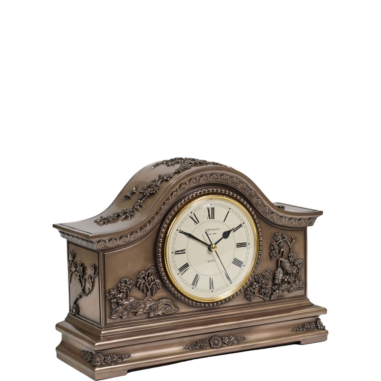 Oriental Bronze Mantle Clock